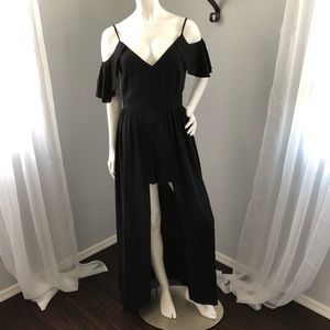 New Socialite Cold Shoulder Maxi Romper